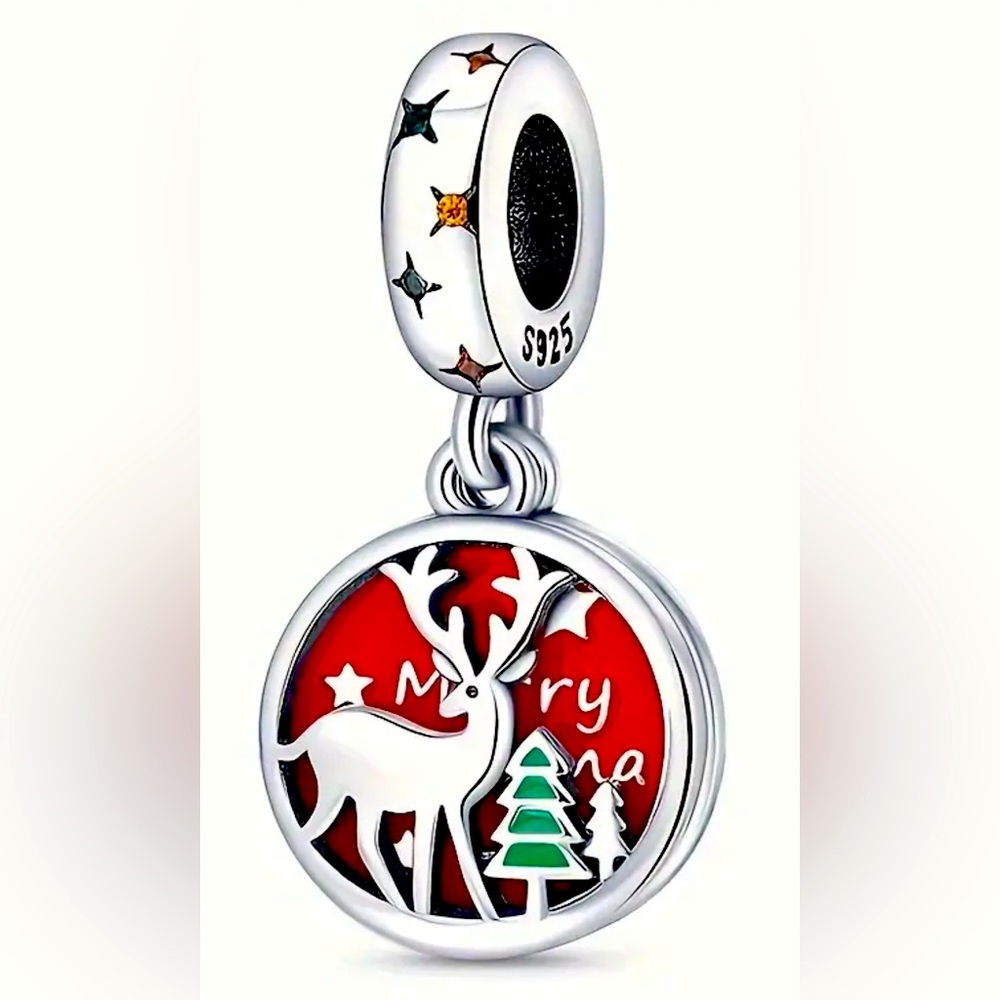 Reindeer Dangle Charm S925 ale